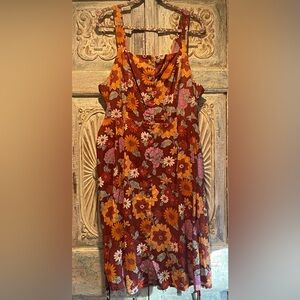 EUC ModCloth x Princess Highway Floral A-line Button-Down Dress  /US 20, AU 24/